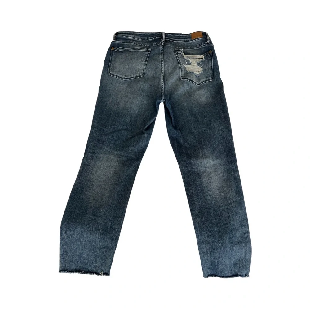Judy Blue Raw Hem Straight Leg - Picture 2 of 3